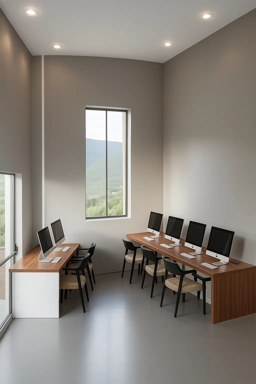 Visualización digital del salón multimedia del proyecto IPUIC